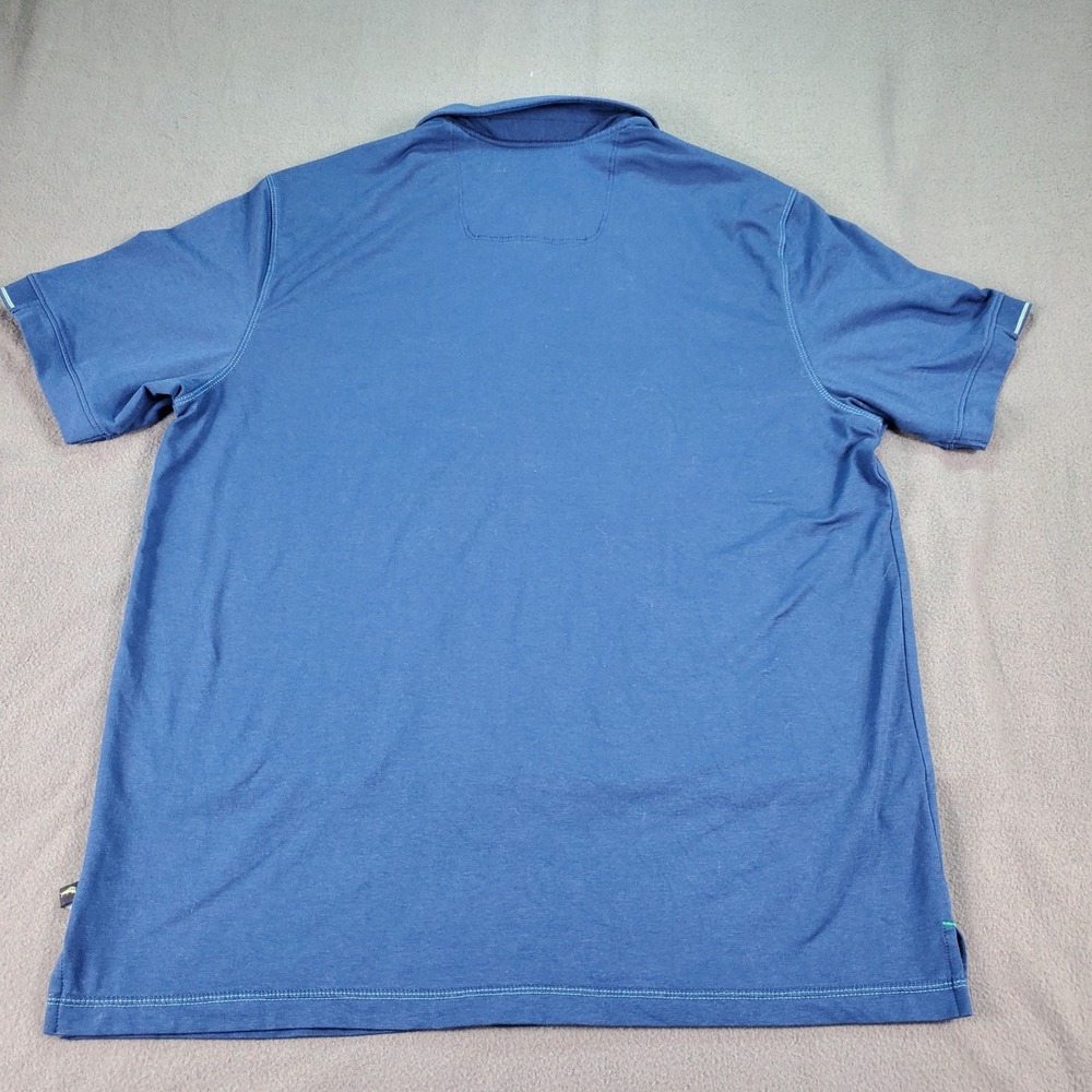 Tommy Bahama Mens Blue Marlin Logo Short Sleeve Polo Shirt Size M Cotton Modal - Picture 7 of 7